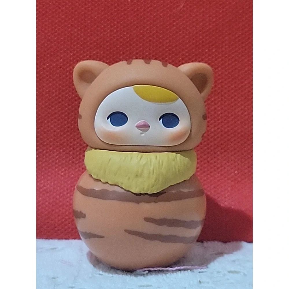 POP MART PUCKY Roly Poly Kitty Series ~ NEW & SEALED - Named: Red Tabby.